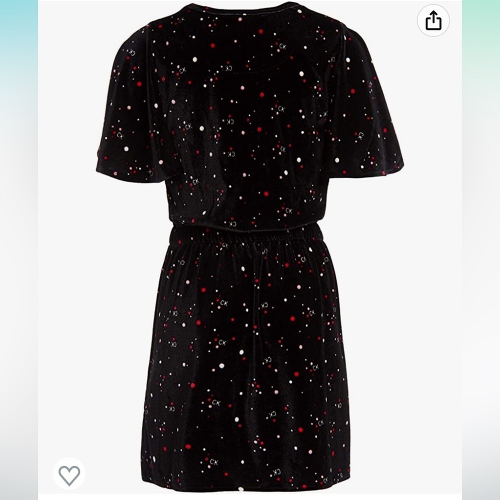 CALVIN KLEIN velvet look dress